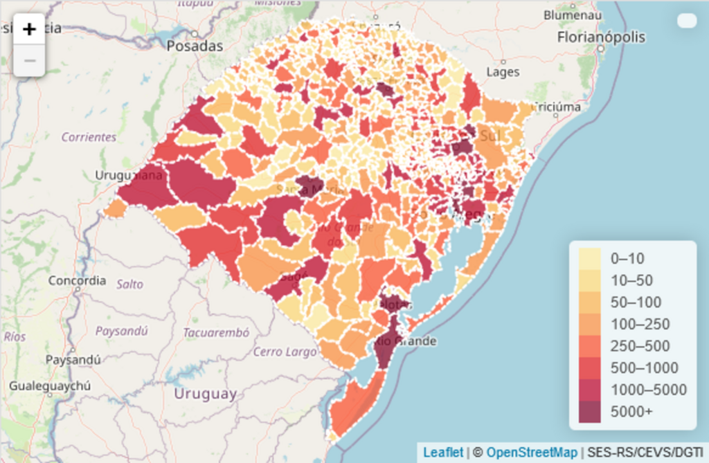 Estado registra 43 óbitos por Covid-19 nesta sexta-feira