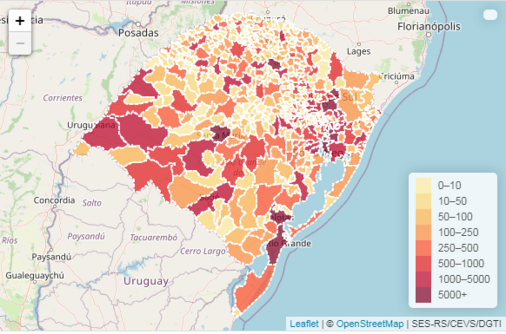 Estado registra 91 novas mortes relacionados à Covid-19, e total chega a 6.125