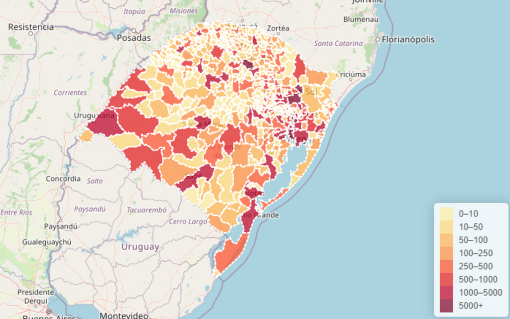 Boletim do RS registra mais três óbitos associados à Covid-19 da Região Santa Maria