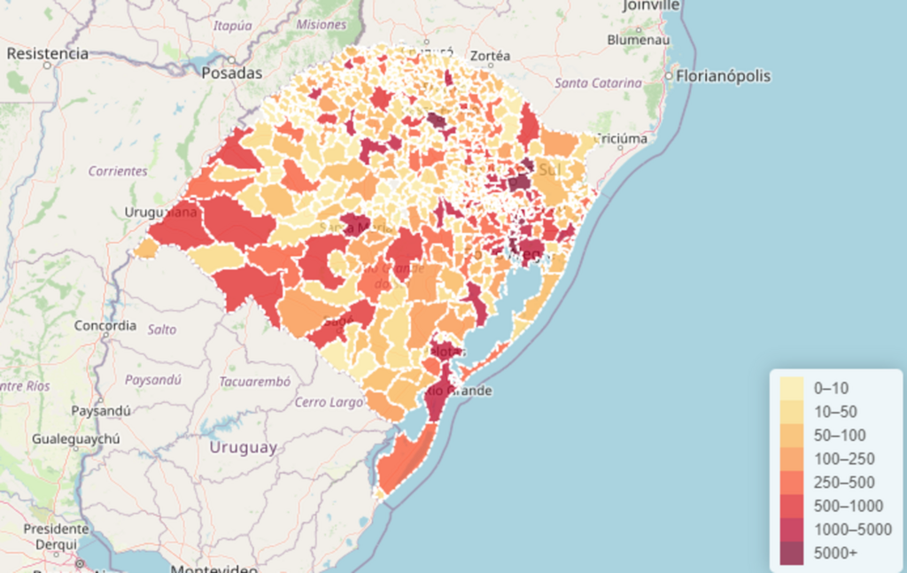 Boletim do RS registra mais 31 óbitos e 2.096 novos casos de Covid-19