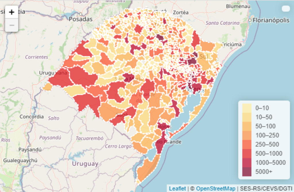 Em nova atualização, Estado registra mais 13 mortes por Covid-19