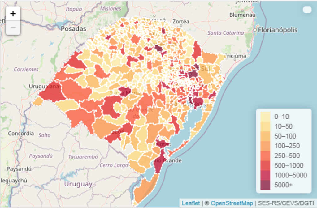 Com 47 novos óbitos, RS chega a 3.590 mortes associadas à Covid-19