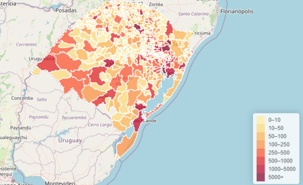 Boletim estadual contabiliza mais 2.451 novos casos e outros 66 óbitos por Covid-19