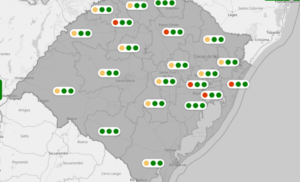 Região de Santa Maria tem 79 das 124 UTIs ocupadas nesta sexta