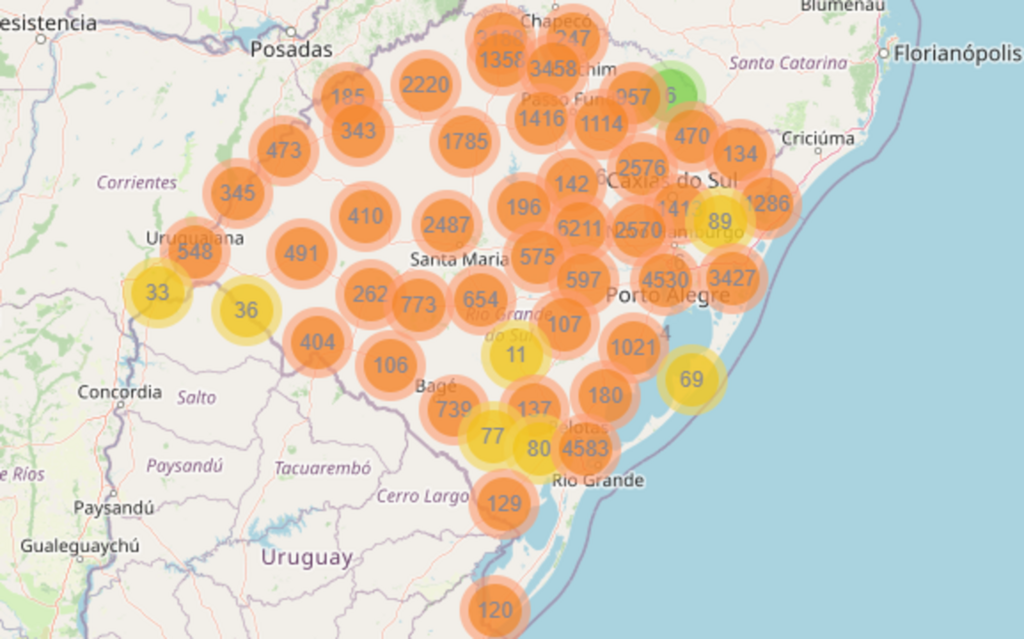 Rio Grande do Sul tem mais de 118 mil casos de Covid-19