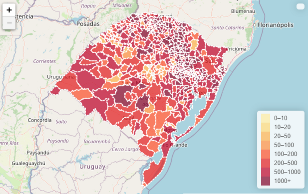 Boletim do RS registra mais 2.982 novos casos e outros 59 óbitos por Covid-19