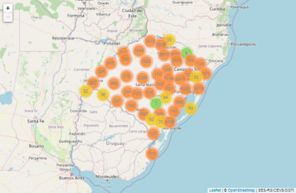 RS ultrapassa marca de 3 mil mortes pela Covid-19