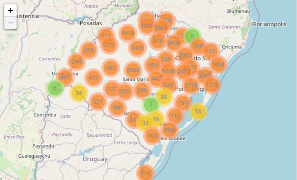 Rio Grande do Sul ultrapassa 98 mil casos de coronavírus