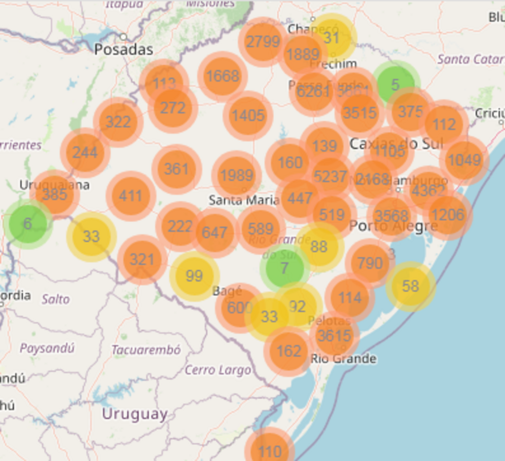 Estado registra mais 2.310 casos de coronavírus
