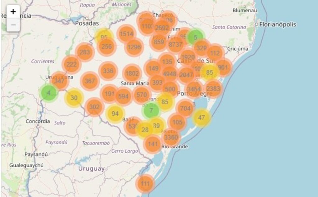 Rio Grande do Sul ultrapassa 90 mil casos confirmados de coronavírus