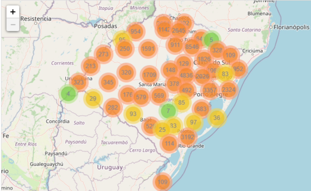 Em boletim, RS registra mais 3,4 mil casos e outros 55 óbitos pela Covid-19