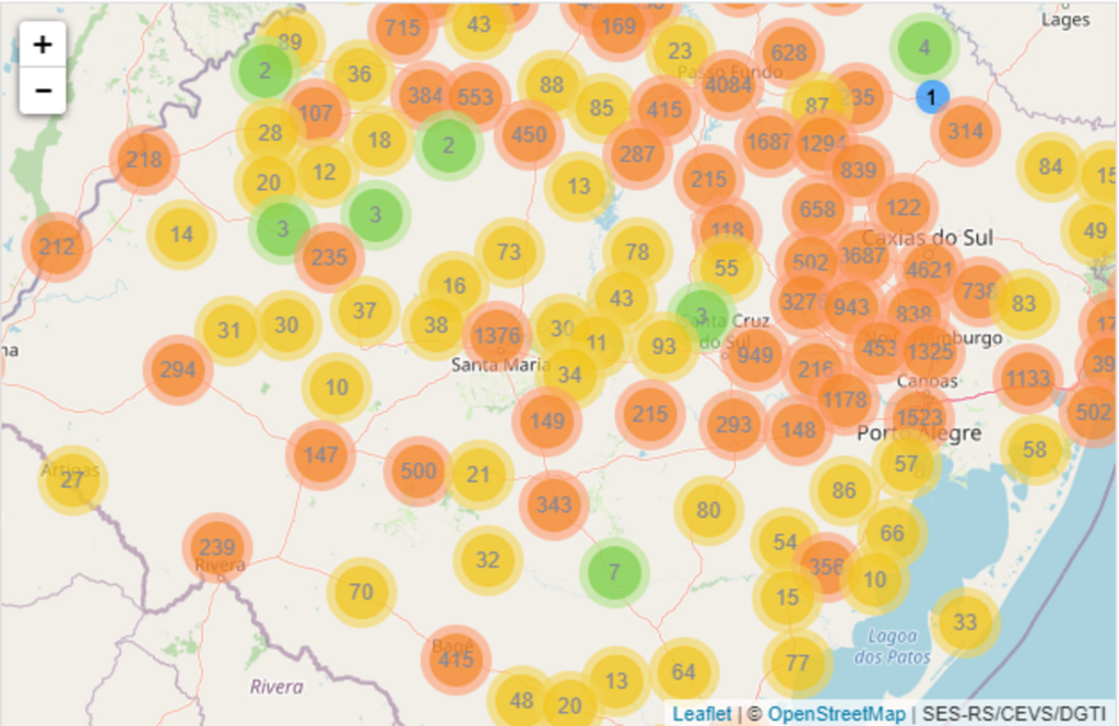 Em novo boletim, Rio Grande do Sul registra mais 51 óbitos pela Covid-19