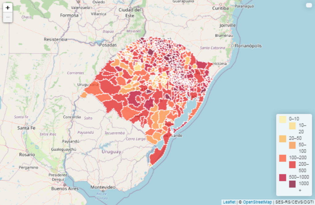 Estado passa de 66 mil casos confirmados e 1,8 mil mortes