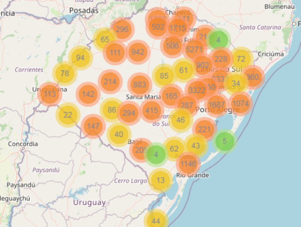 Rio Grande do Sul registra mais 55 novas mortes por coronavírus