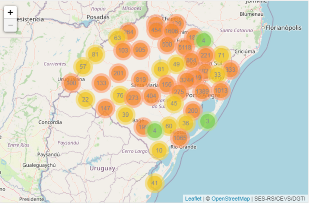 Rio Grande do Sul confirma mais 41 novos óbitos por Covid-19