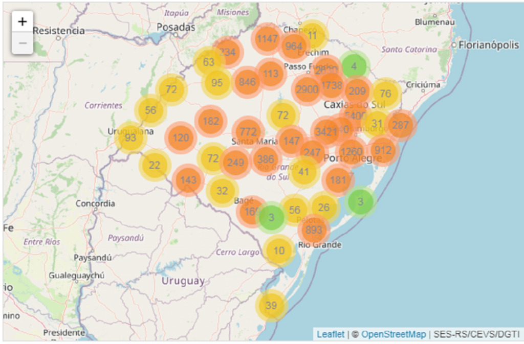 Com 24 confirmações neste sábado, RS chega a 943 mortes por Covid-19