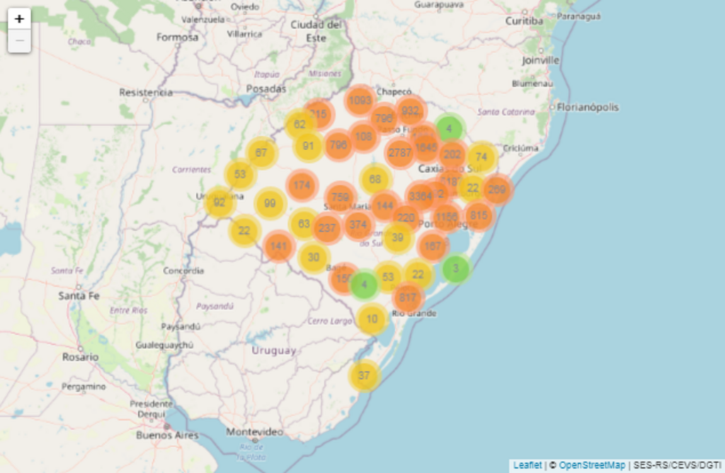 Rio Grande do Sul chega a 870 óbitos pela Covid-19