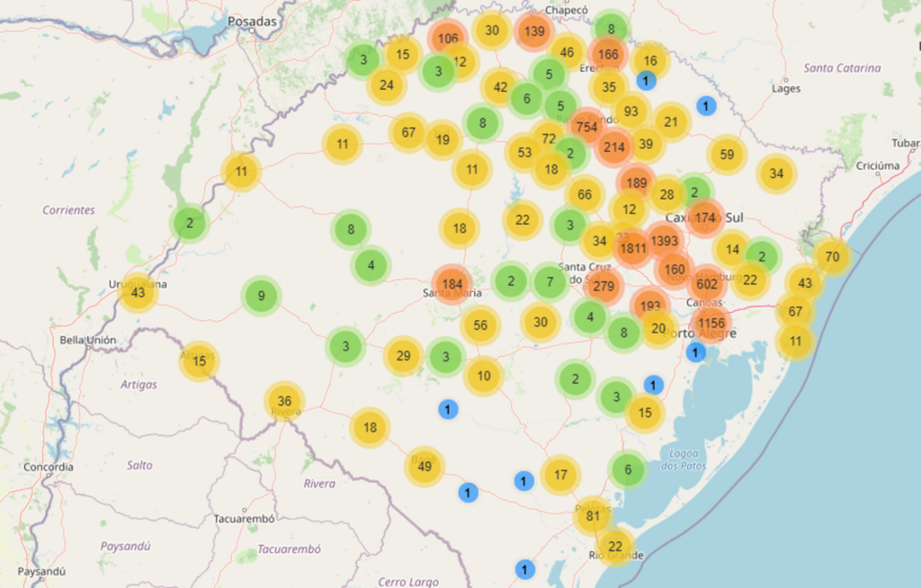 RS tem 218 óbitos e mais de 9,2 mil casos confirmados de coronavírus