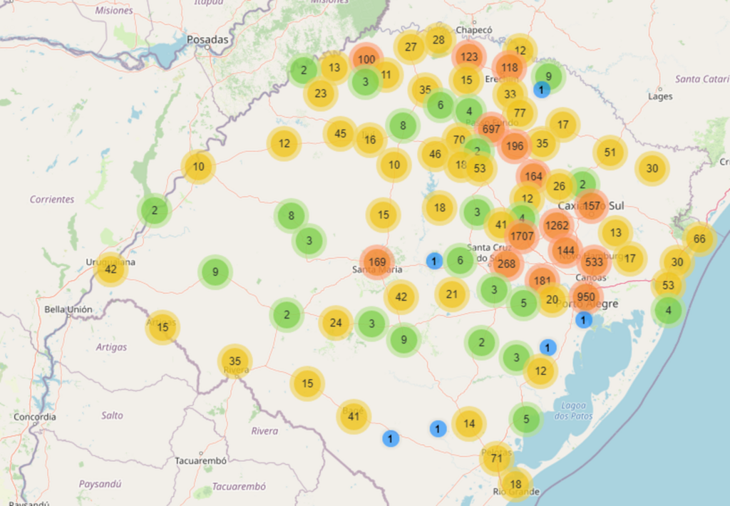 RS chega a 213 mortes por coronavírus e mais de 8,2 mil casos confirmados