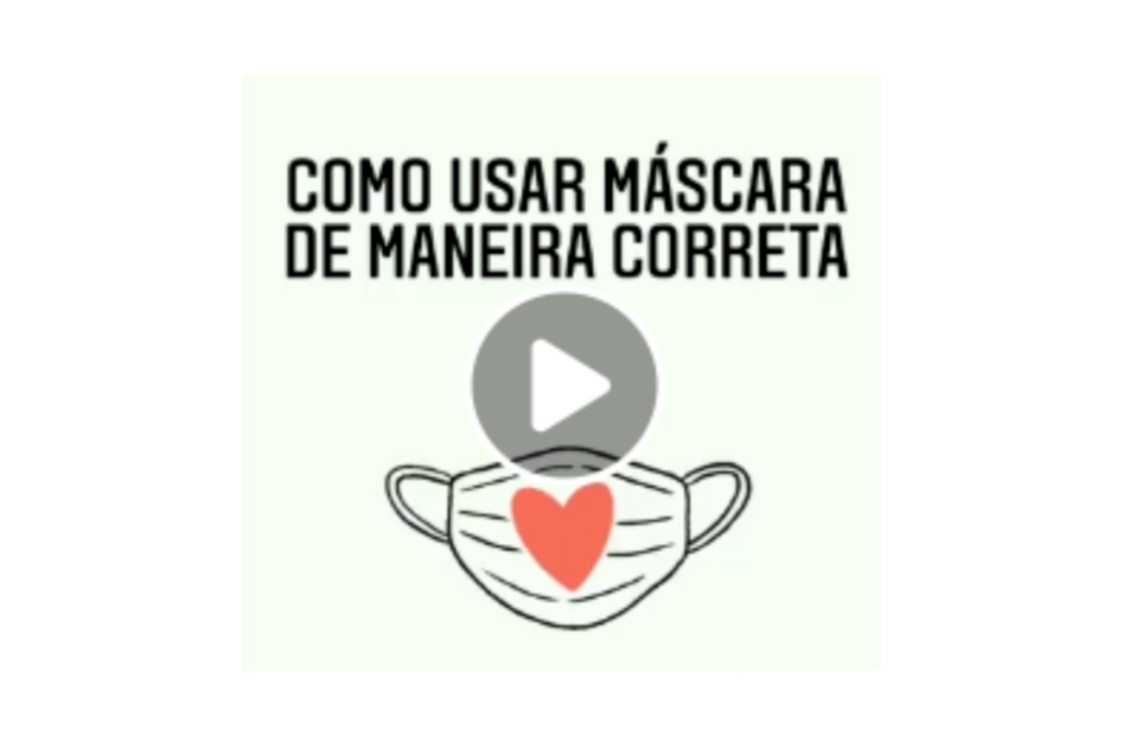 VÍDEO: estudantes de enfermagem fazem vídeo sobre uso correto de máscara