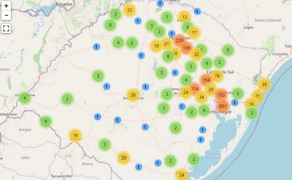 RS chega a 2,1 mil casos de coronavírus e ultrapassa 70% da ocupação de leitos de UTI