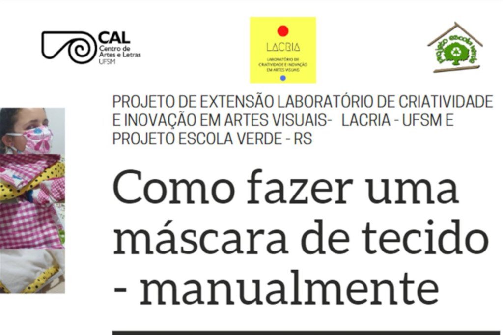 Ministério da Saúde e OMS orientam que todos devem usar máscara caseira para sair na rua