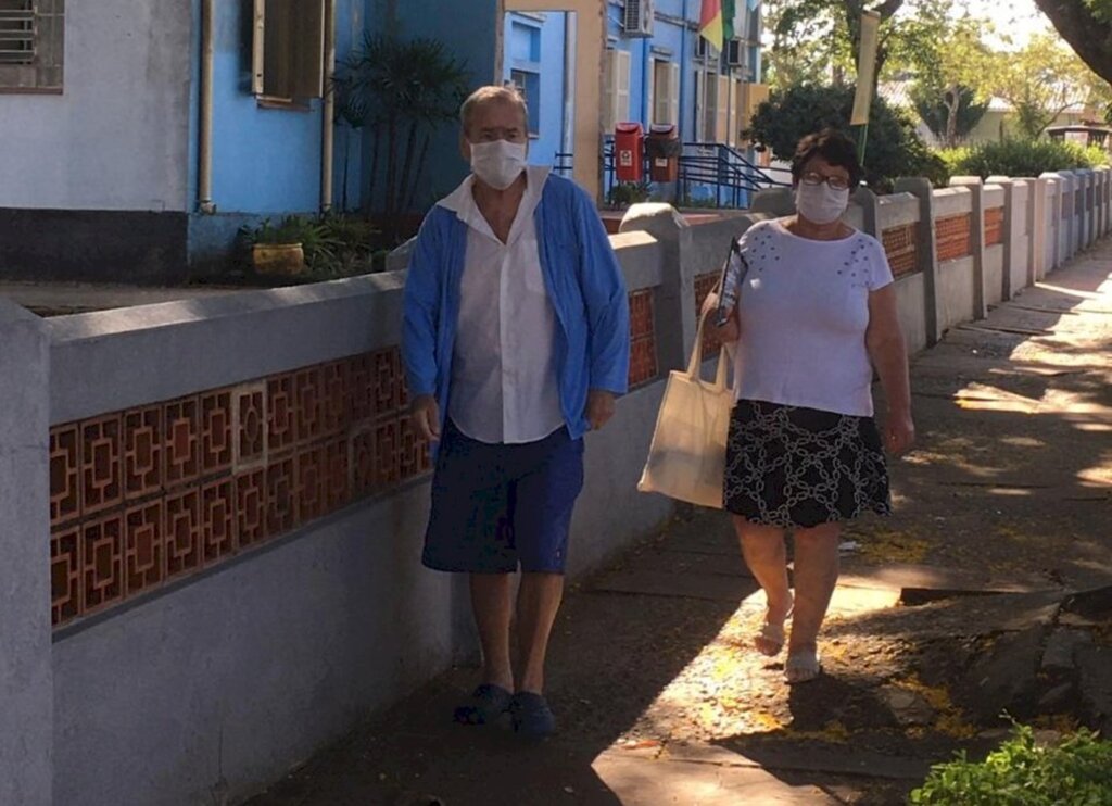 Foto: Divulgação (Carolina Brum/Prefeitura de Restinga Sêca) - Pouca gente circula pelas ruas de Restinga nos últimos dias