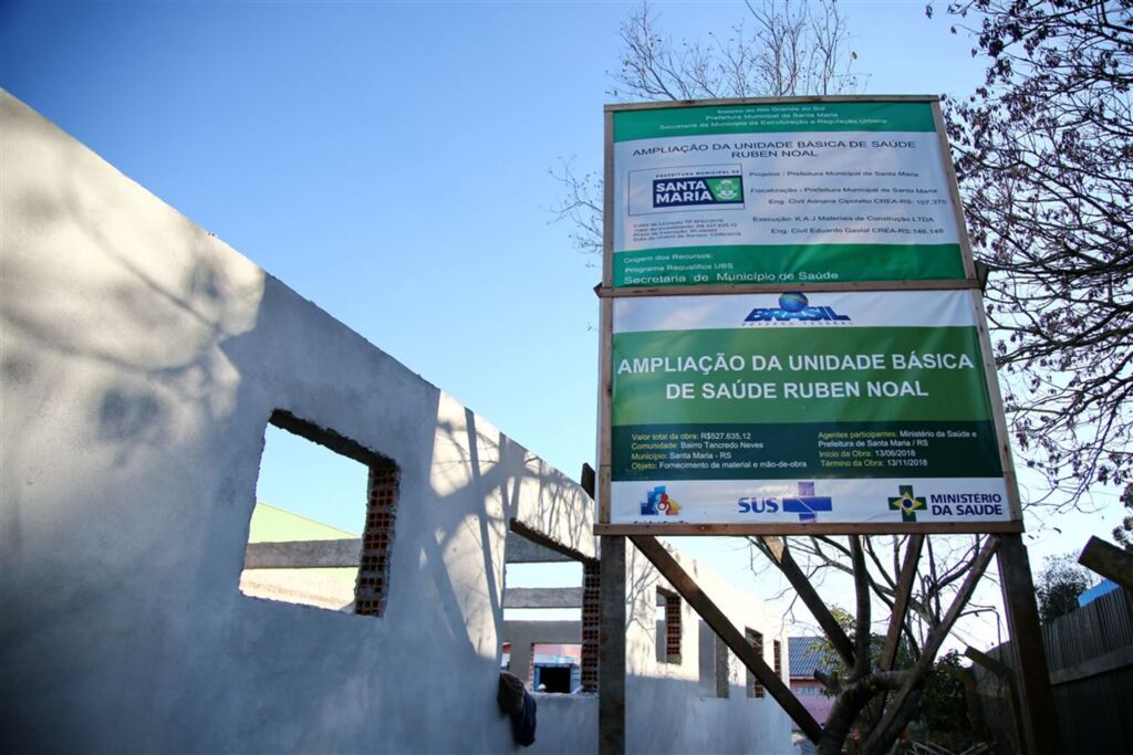 Foto: Renan Mattos (Diário) - A Unidade Básica de Saúde Ruben Noal, no Bairro Tancredo Neves, está recebendo obras de ampliação desde julho