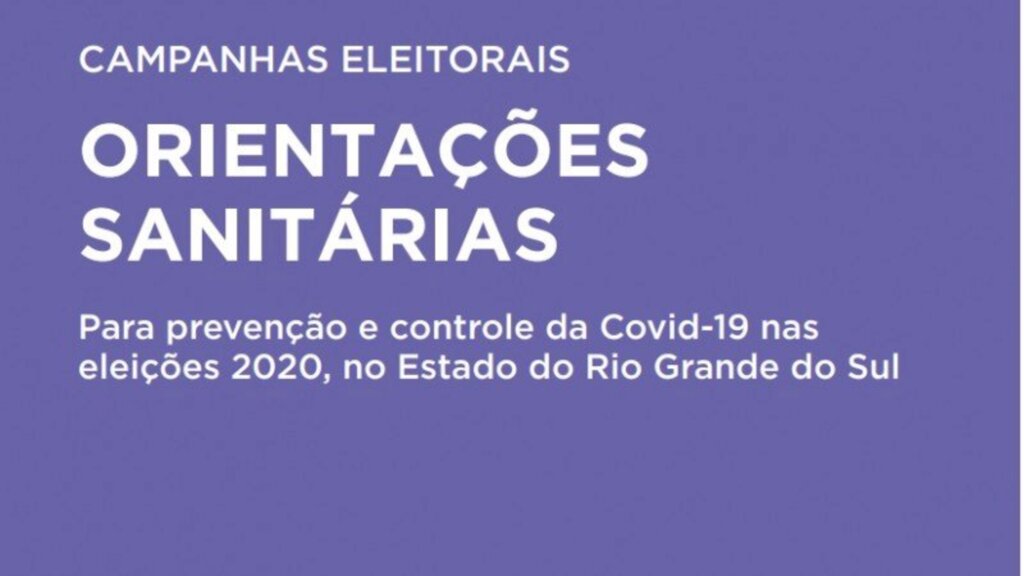 Cartilha dá orientações para prevenção a Covid-19 durante eleições