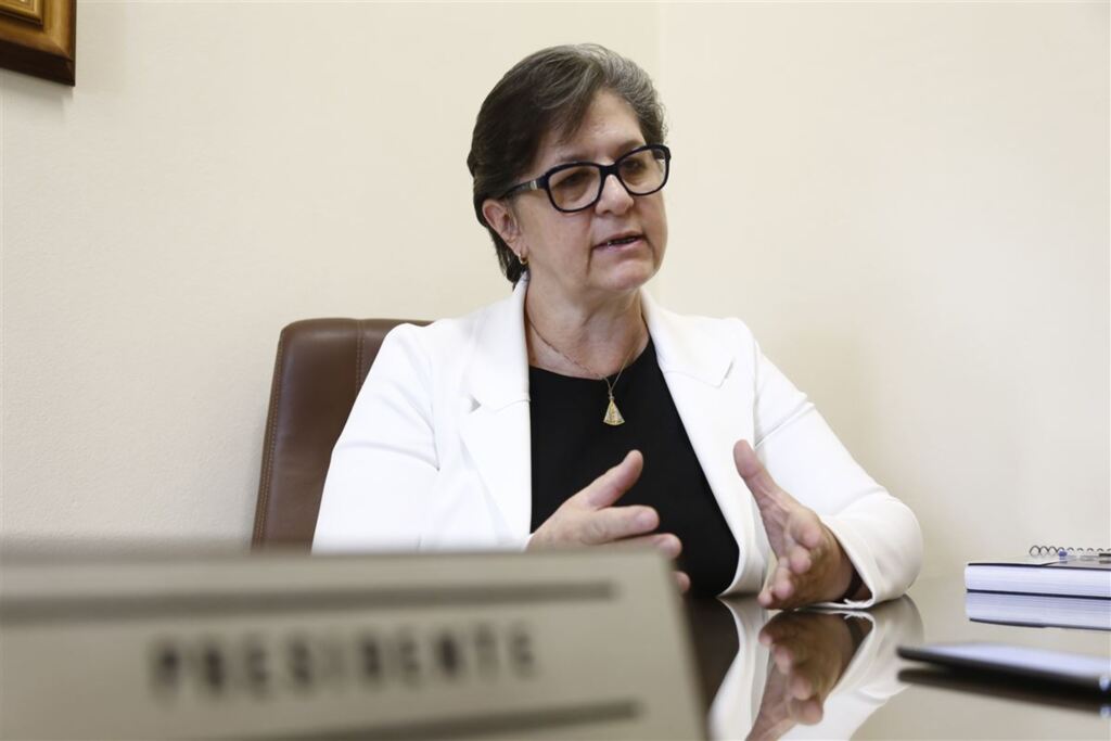 Foto: Jânio Seeger (Diário) - Pela diferença de um voto, a médica Cida Brizola, conhecida como Drª Cida, venceu a eleição da Mesa e preside o Legislativo neste ano