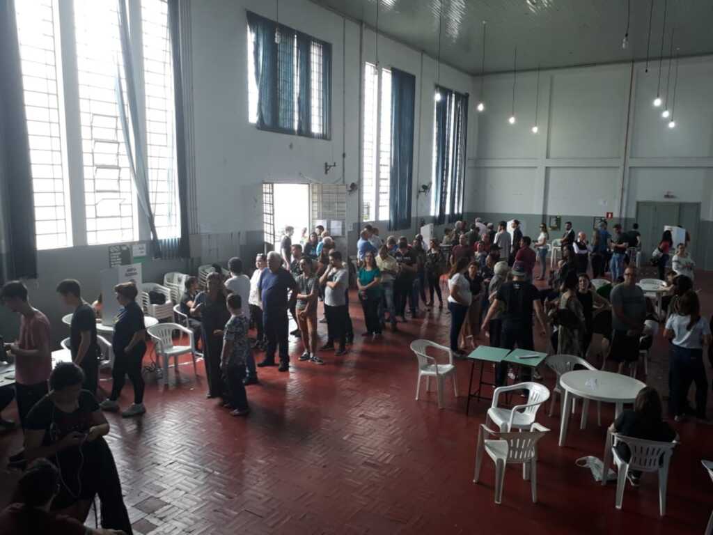 Teste de biometria surpresa ocasionou filas e demora em Santa Maria