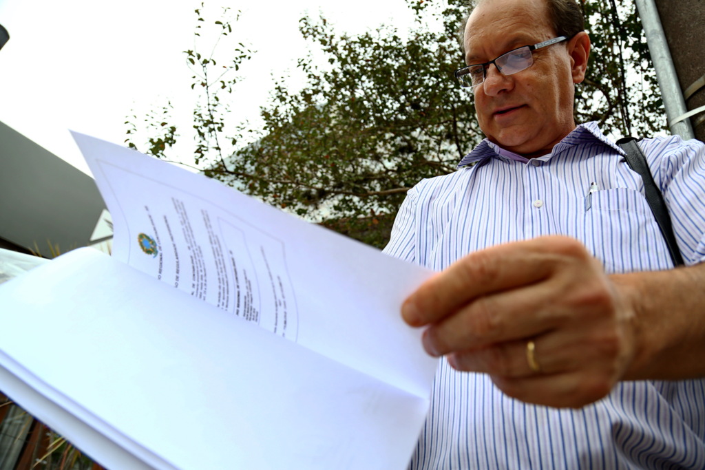 Foto: Charles Guerra (Diário) - O presidente do PSD, Ramiro Dutra, foi duas vezes ao cartório para entregar prestação de contas