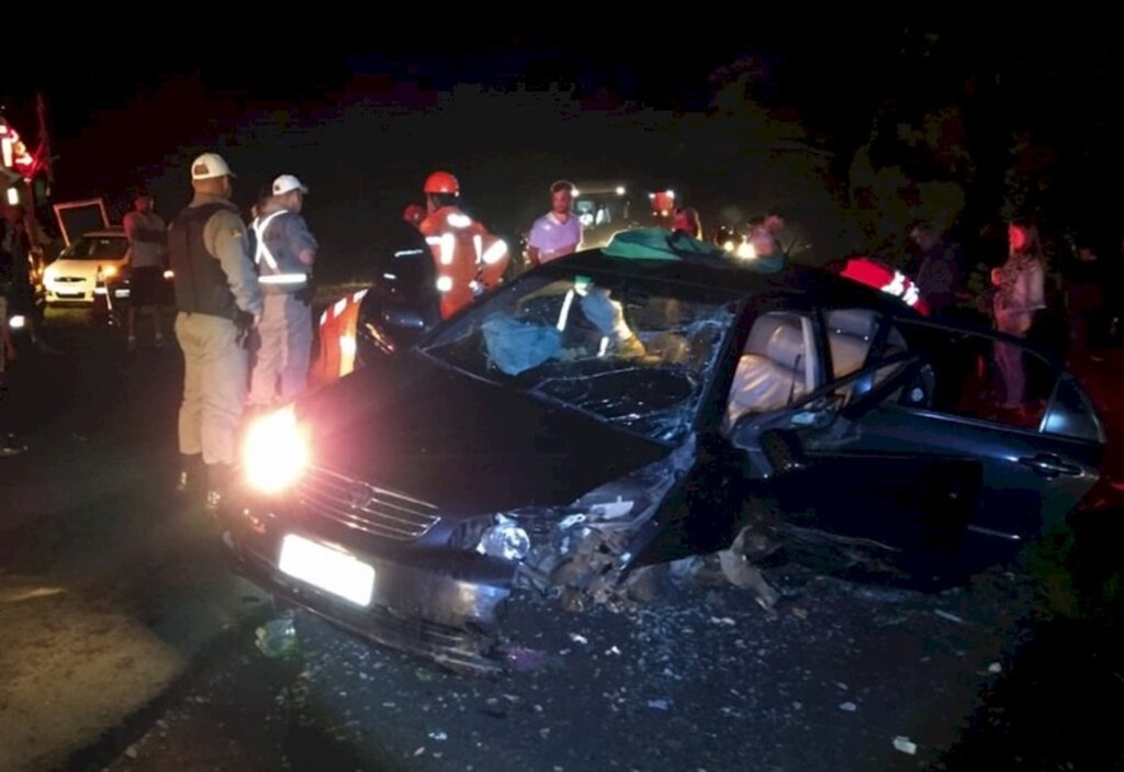 Família de Santa Maria fica ferida em acidente na RSC-287