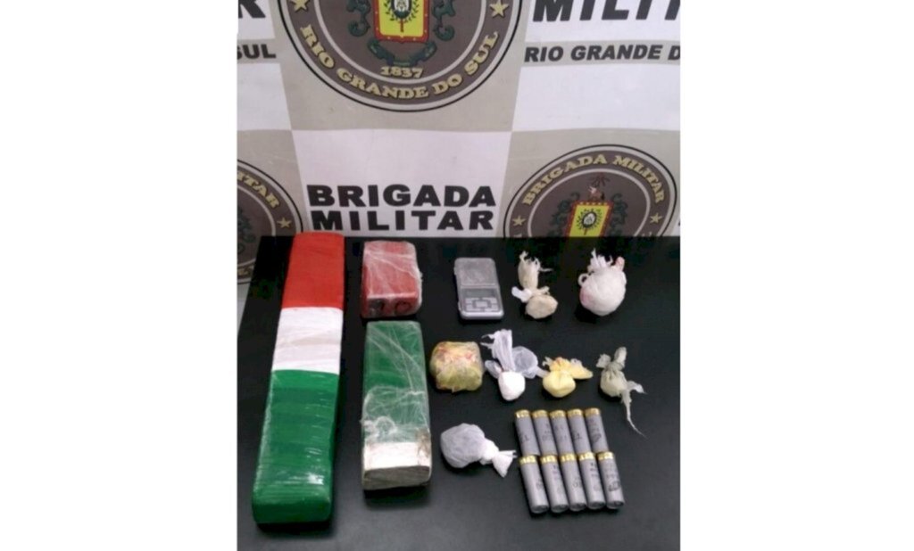 Homem é preso com mais de dois quilos de drogas em Santa Maria