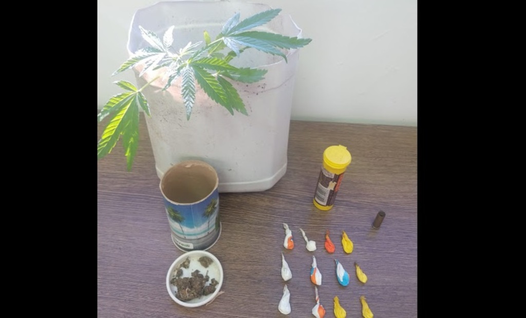 título imagem Homem é preso com cocaína e pé de maconha em Santiago