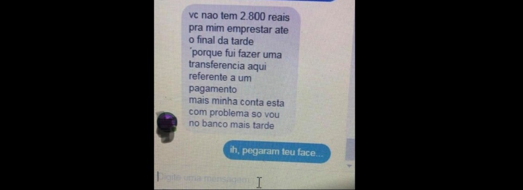 título imagem Hacker invade perfil e pede dinheiro 'emprestado' a contato que é delegado