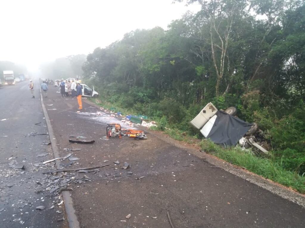 Jovem morre e cinco ficam feridos em acidente na RSC-287