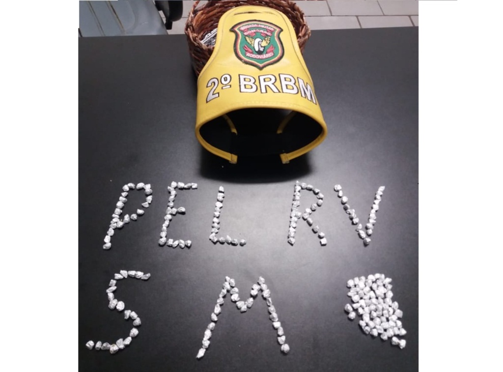 Adolescente é detido com 209 pedras de crack na carona de um mototáxi em Santa Maria