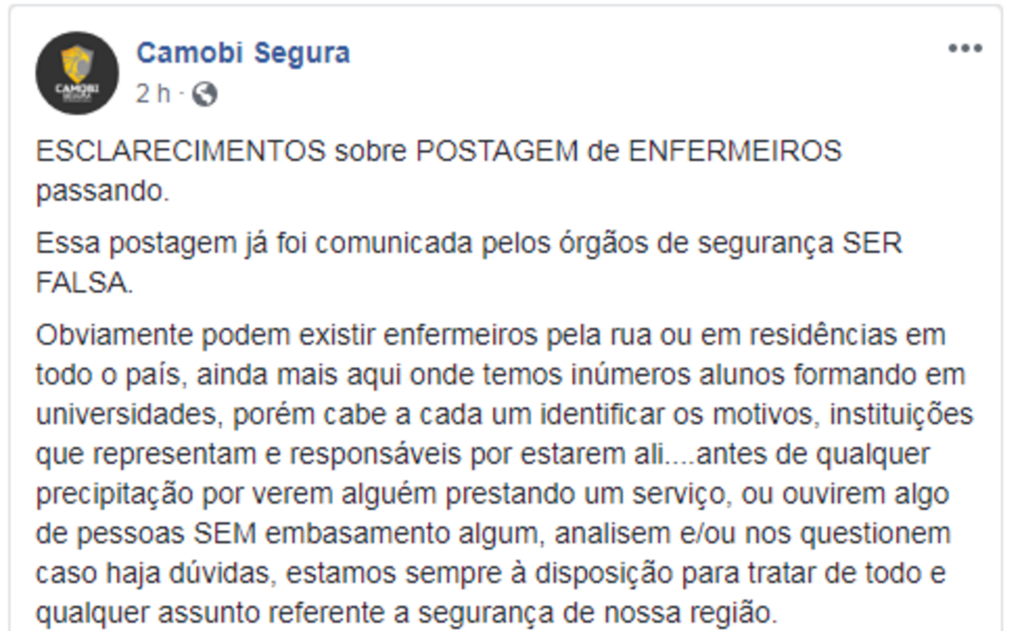 Áudio de WhatsApp que relata ação de pessoas proliferando vírus HIV em Santa Maria é falso, diz a BM