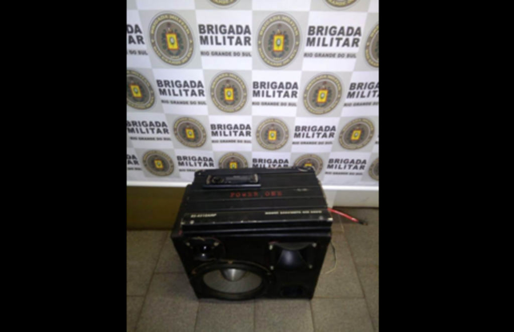 Aparelho de som é apreendido, e homem é multado em São Sepé