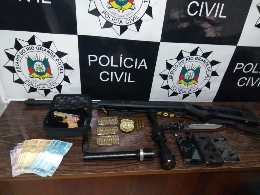 Trio suspeito de integrar quadrilha ligada ao tráfico de drogas é preso em Cruz Alta