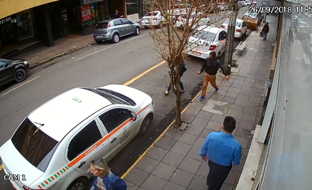 Homem que agrediu mulher na Bozano é ouvido e liberado