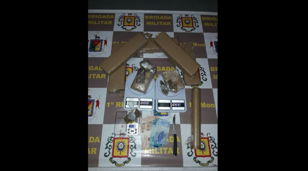 Jovem é preso fazendo entrega de 6kg de maconha em Santa Maria