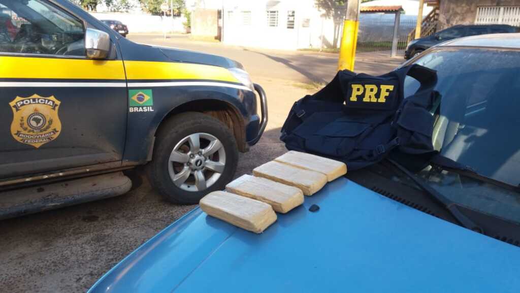 Homem é preso com 2,4 quilos de droga na BR-158 em Cruz Alta