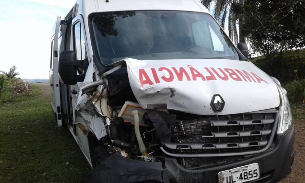 Foto: Prefeitura de Pinhal Grande - Veículo, apenas com o motorista, bateu em cavalo