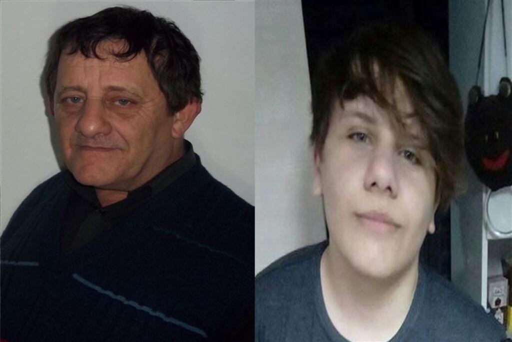 Amigos e familiares prestam homenagens em sepultamento de pai e filho assassinados