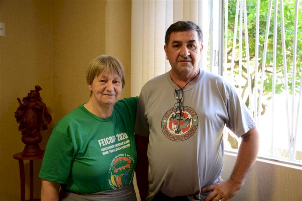 Foto: Maiquel Rosauro (Divulgação) - Irmã Lourdes e o sucessor na coordenação do projeto, José Carlos Peranconi, o Zeca