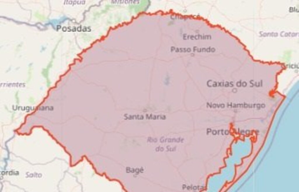 Defesa Civil alerta para chuvas intensas com ventos de até 80 km/h em todo o Estado