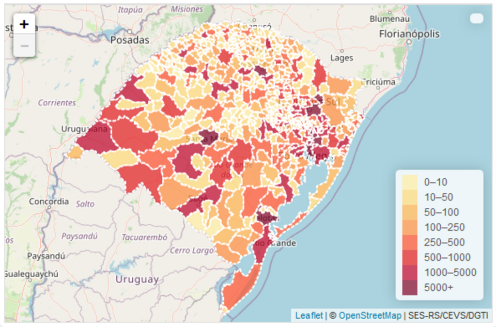 Em boletim, Estado confirma mais 39 mortes por coronavírus