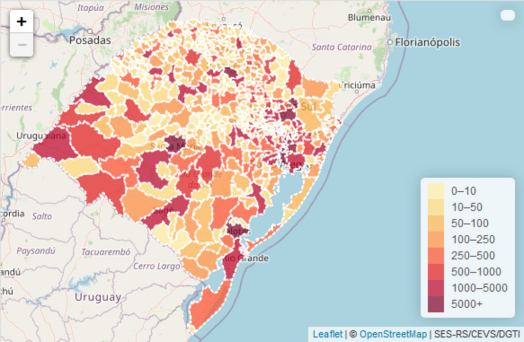 Estado contabiliza mais 50 mortes por Covid-19 nesta terça-feira